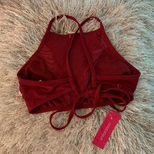 Xhilaration Lace High Neck Bathing Suit Top